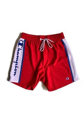 Shorts Champion Beach Vermelho/Branco