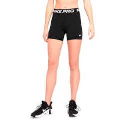 Shorts Nike Pro 365 Feminino Preto/Branco