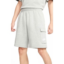 Shorts Nike Sportswear Club Cinza/Branco