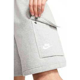 Shorts Nike Sportswear Club Cinza/Branco