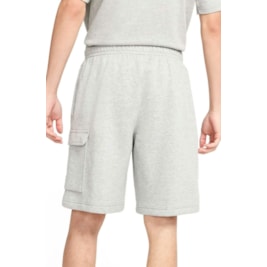 Shorts Nike Sportswear Club Cinza/Branco