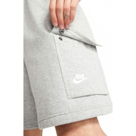 Shorts Nike Sportswear Club Cinza/Branco