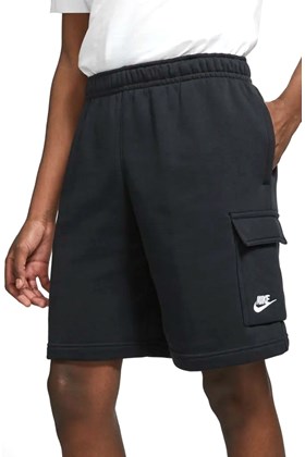 Shorts Nike Sportswear Club Preto/Branco