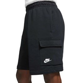 Blusão Nike Sportswear Club Fleece Crop Feminino Preto/Branco
