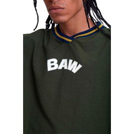 Sweatshirt Baw College Printed Verde Militar