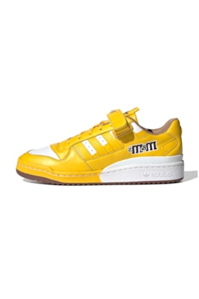 Tênis Adidas Forum Low 84 M&ms Amarelo/Branco/Marrom Tênis Adidas Forum Low 84 M&ms Amarelo/Branco/Marrom
