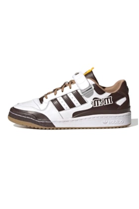 Tênis Adidas Forum Low 84 M&ms Branco/Marrom Tênis Adidas Forum Low 84 M&ms Branco/Marrom
