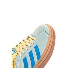 Tênis Adidas Gazelle Bold Feminino Azul/Amarelo/Marrom IE0430