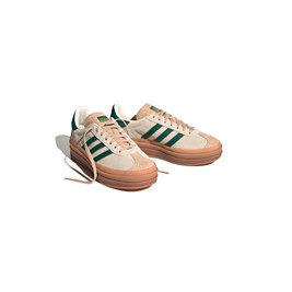 Tênis Adidas Gazelle Bold Feminino Bege/Verde ID7056