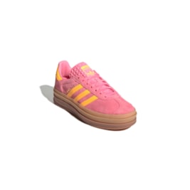 Tênis Adidas Gazelle Bold Feminino Rosa/Amarelo IF4498