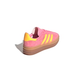 Tênis Adidas Gazelle Bold Feminino Rosa/Amarelo IF4498