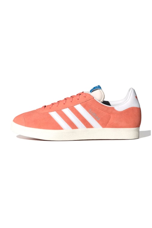 Tênis Adidas Gazelle Feminino Laranja/Branco IG6213