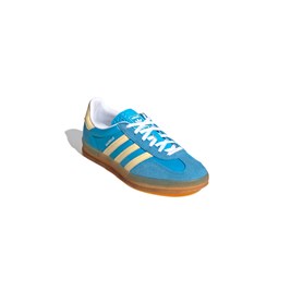 Tênis Adidas Gazelle Indoor Feminino Azul/Amarelo IE2960