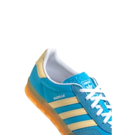 Tênis Adidas Gazelle Indoor Feminino Azul/Amarelo IE2960