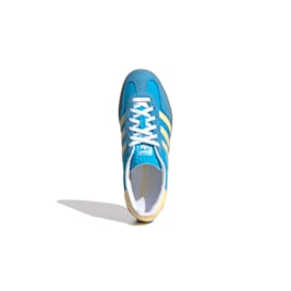 Tênis Adidas Gazelle Indoor Feminino Azul/Amarelo IE2960