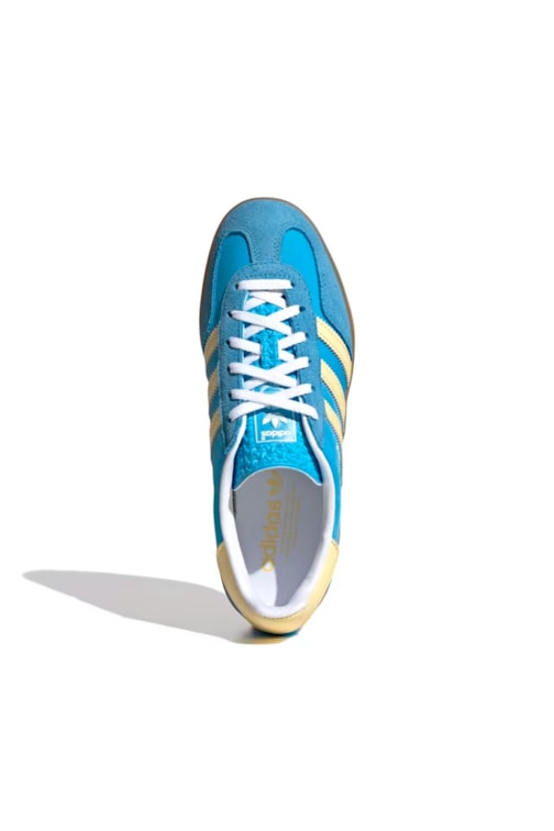 Tênis Adidas Gazelle Indoor Feminino Azul/Amarelo IE2960