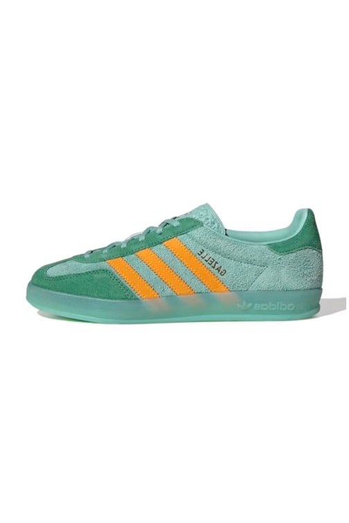 Tênis Adidas Gazelle Indoor Feminino Verde/Amarelo IG6783