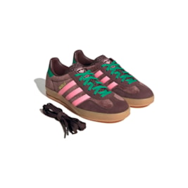 Tênis Adidas Gazelle Indoor Marrom/Rosa JI2714