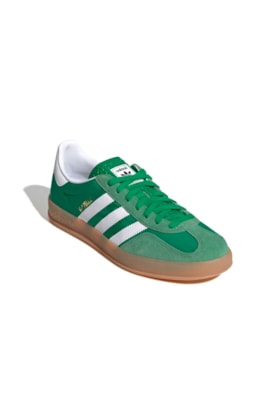 Tênis Adidas Gazelle Indoor Verde/Branco IE6605