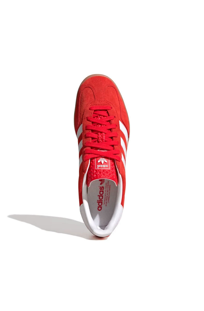 Tênis Adidas Gazelle Indoor Vermelho/Branco JI2063 - NewSkull Tênis Adidas Gazelle Indoor Vermelho/Branco JI2063 - NewSkull