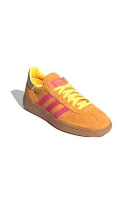 Tênis Adidas Handball Spezial Feminino Amarelo/Rosa JI1406