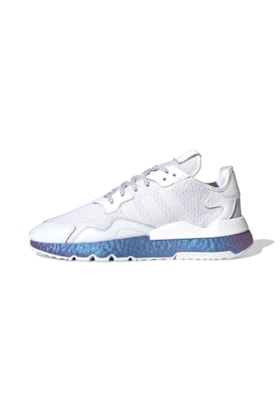 Tenis Adidas Nite Jogger Metalic Boost Branco Tenis Adidas Nite Jogger Metalic Boost Branco