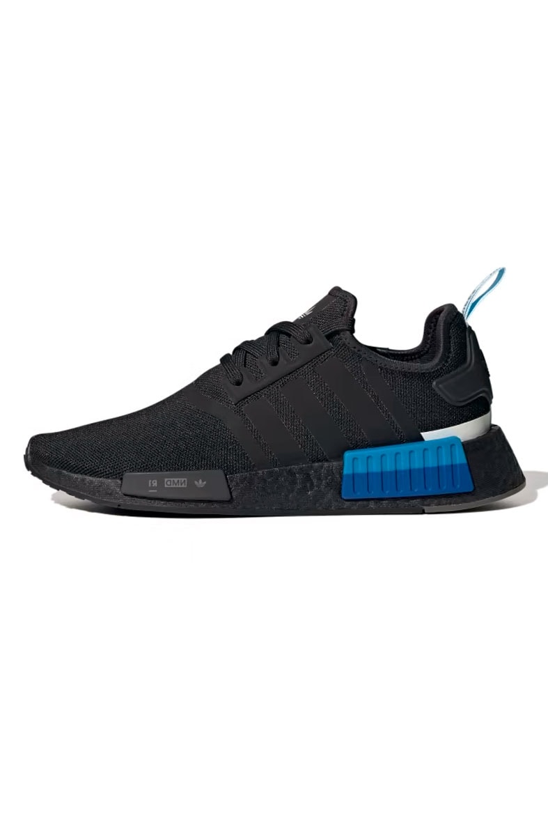 Adidas nmd preto 2025 azul e vermelho