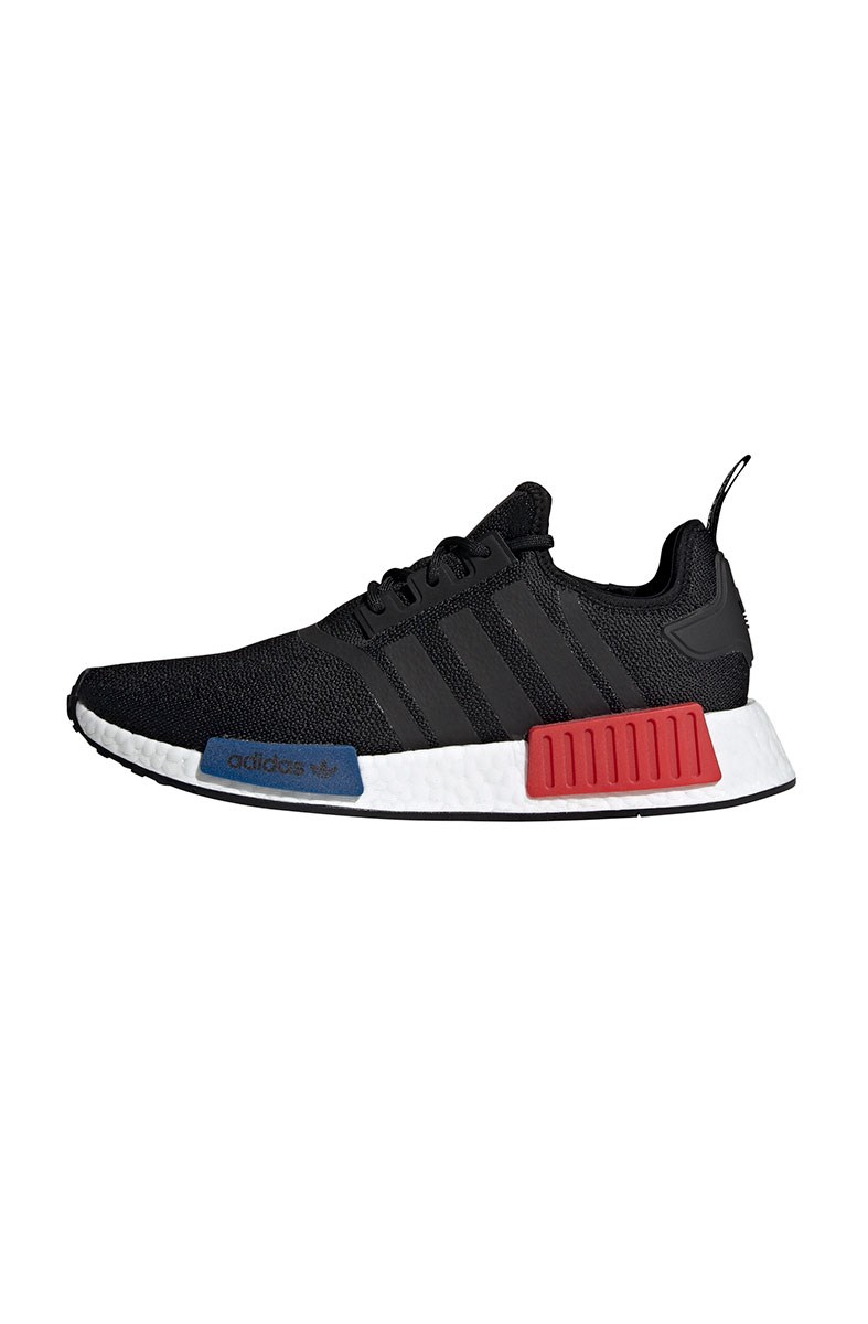 Tenis Adidas NMD R1 Preto Vermelho Azul