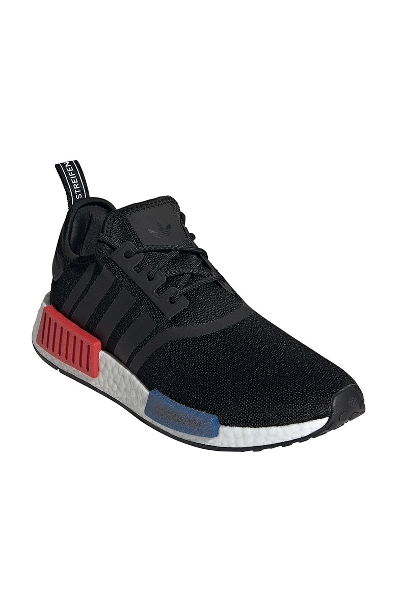 nmd preto azul e vermelho