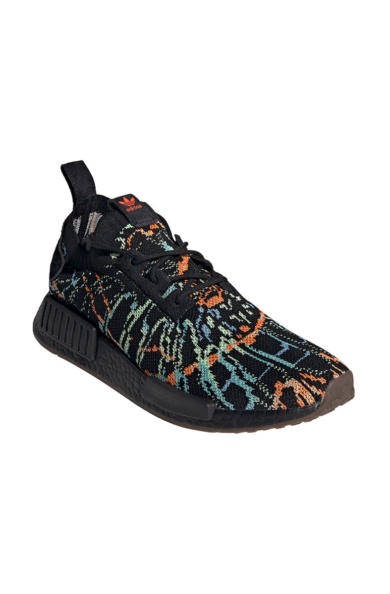 adidas nmd preto com laranja