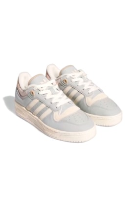 Tênis Adidas Rivalry 86 Low Prata/Creme/Bege IF5183