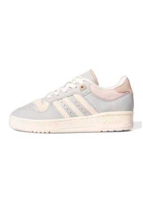 Tênis Adidas Rivalry 86 Low Prata/Creme/Bege IF5183