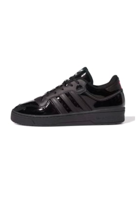 Tênis Adidas Rivalry Low PV Preto/Rosa IH8065