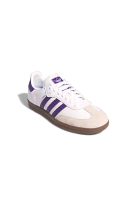 Tênis Adidas Samba ADV Branco/Roxo IE6613