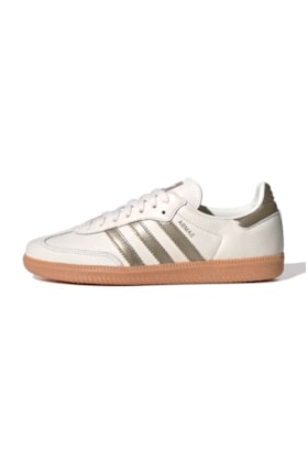 Tênis Adidas Samba OG Bege/Prata IG1964