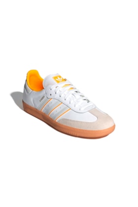 Tênis Adidas Samba OG Branco/Amarelo ID1479