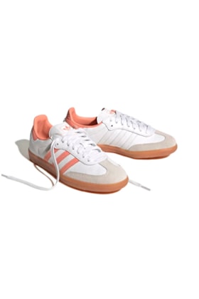 Tênis Adidas Samba OG Feminino Branco/Rosa IG5932