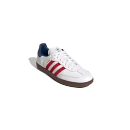 Tênis Adidas Samba OG Feminino Branco/Vermelho/Azul IH4881