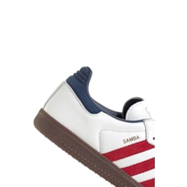 Tênis Adidas Samba OG Feminino Branco/Vermelho/Azul IH4881