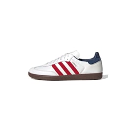 Tênis Adidas Samba OG Feminino Branco/Vermelho/Azul IH4881