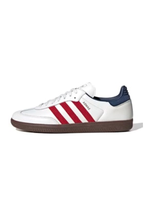 Tênis Adidas Samba OG Feminino Branco/Vermelho/Azul IH4881