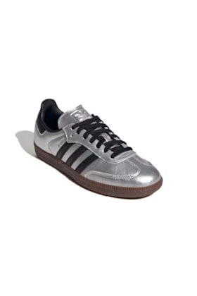 Tênis Adidas Samba OG Feminino Prata/Preto JI4218