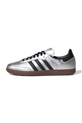 Tênis Adidas Samba OG Feminino Prata/Preto JI4218