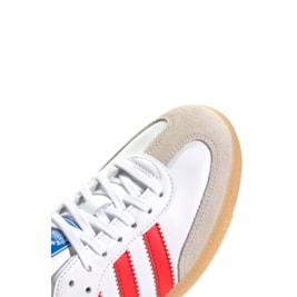 Tênis Adidas Samba OG J Branco/Vermelho JI4463