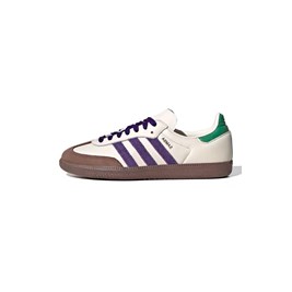 Tênis Adidas Samba OG Off-White/Roxo/Verde ID8349
