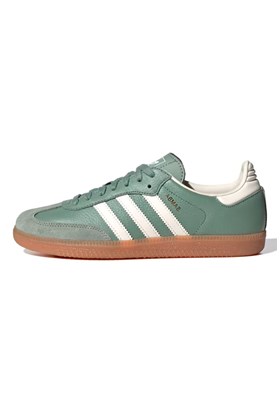 Tênis Adidas Samba OG Verde Prateado/Branco IE7011