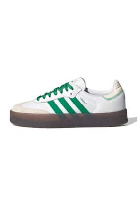 Tênis Adidas Sambae Feminino Branco/Verde IE9105