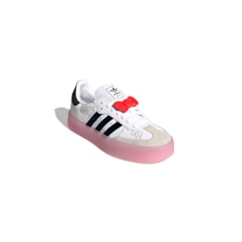 Tênis Adidas Sambae Hello Kitty Branco/Preto/Rosa IG4450