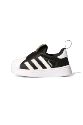 Tênis Adidas Superstar 360 Infantil Preto/Branco GX3233