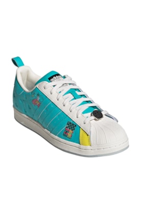 Tenis Adidas Superstar Arizona Rosa/Verde/Branco